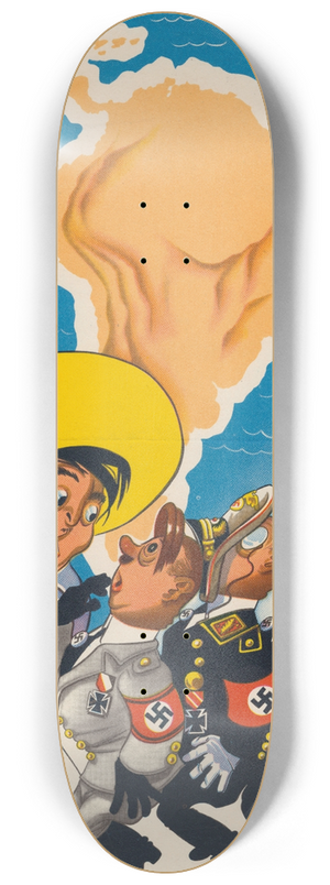 Antonio Arias Bernal - Portuguese War Poster 2 8.25 inch art skate deck