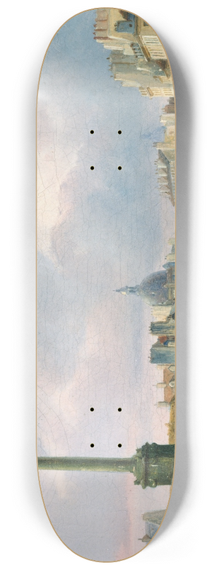 Franois Etienne Villeret - La place de la Bastille 8.25 inch art skate deck