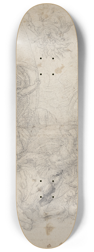 Antonio Campi - Paulus omvendelse udenfor Damaskus 8.25 inch art skate deck