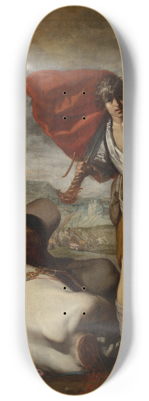 Antonio del Castillo Y Saavedra - David with the Head ofGoliath 8.25 inch art skate deck
