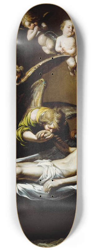 Antonio del Castillo Y Saavedra - Dead Christ with Lamenting Angels 8.25 inch art skate deck