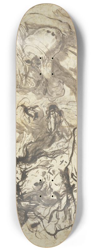 Antonio Gionima - Lot and his daughters 8.25 inch art skate deck