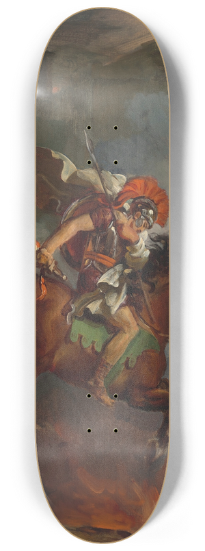 Franois Grard - Curtois (Marcus Curtius) 8.25 inch art skate deck