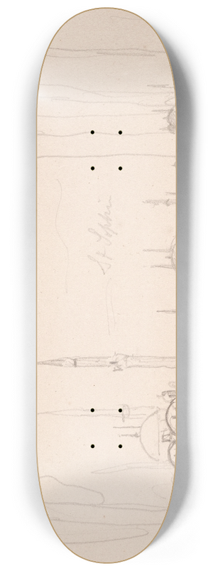 Anton Melbye - Skytaris store kirkegrd 8.25 inch art skate deck