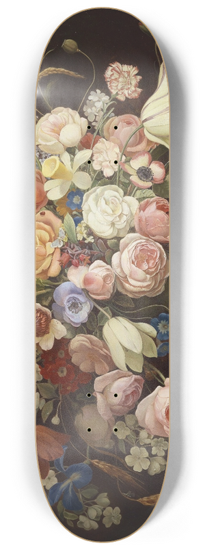 Anton Mller - Blumenstillleben 8.25 inch art skate deck