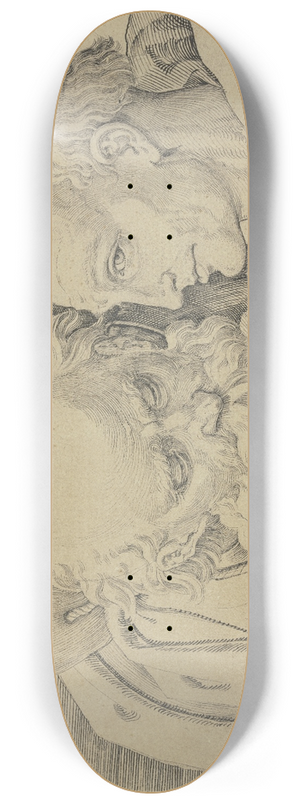 Anton Mller - Der Heilige Hieronymus und ein Mnch 8.25 inch art skate deck