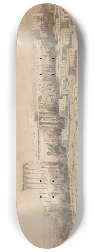 Anton Perko - Der Tempel von Baalbek 8.25 inch art skate deck