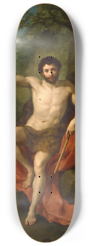 Anton Raphael Mengs - Saint John the Baptist Preaching in the Wilderness 8.25 inch art skate deck