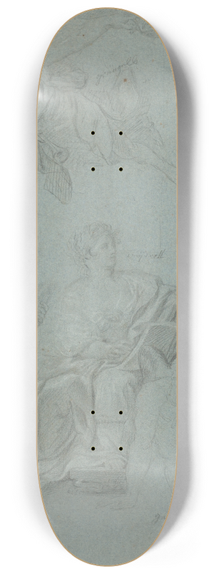 Anton Raphael Mengs - The Triumph of History over Time 8.25 inch art skate deck
