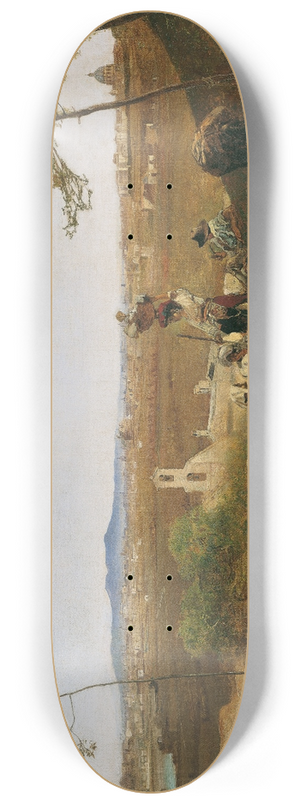 Anton Romako - Blick auf Rom vom Monte Mario 8.25 inch art skate deck