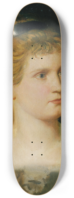 Anton Romako - Brustbild der Nichte, Kthchen Winder 8.25 inch art skate deck