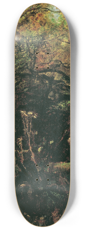 Anton Romako - Waldlichtung mit Disteln 8.25 inch art skate deck