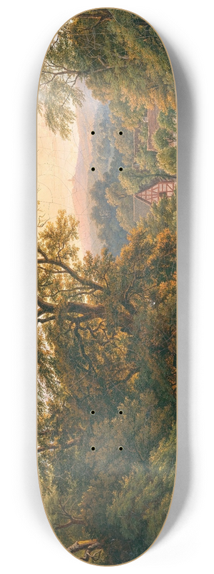 Anton Schiffer - Eine Gegend bei Frankfurt, Schiffer 8.25 inch art skate deck