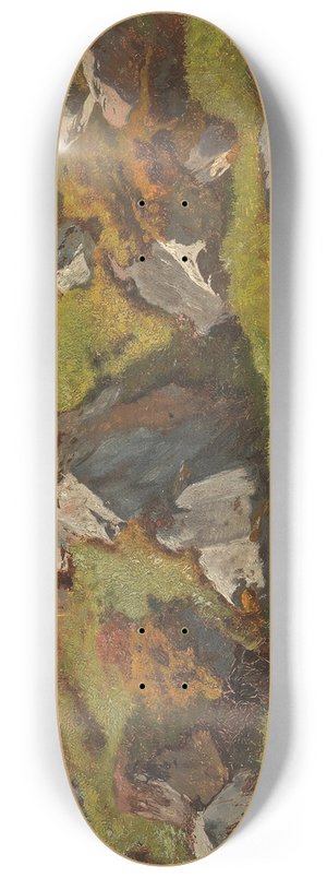 Anton Schrdl - Study Of Rocks At Ferleiten 8.25 inch art skate deck