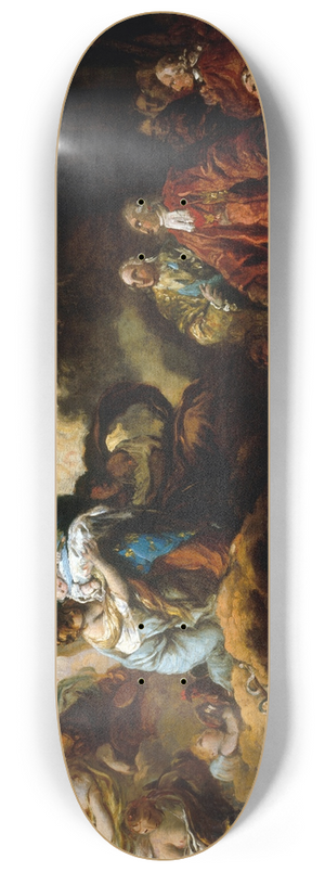 Franois-Guillaume Mnageot - Allgorie de la naissance du dauphin, le 22 octobre 1781 8.25 inch art skate deck Franois-Guillaume Mnageot - Allgorie de la naissance du dauphin, le 22 octobre 1781 8.25 inch art skate deck