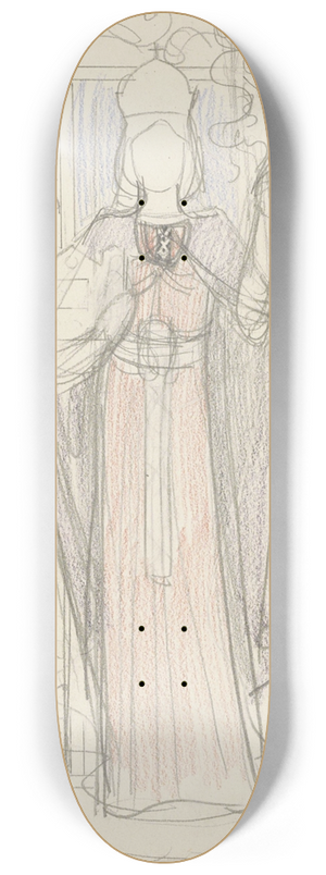 Antoon Derkinderen - Amsterdamse stedenmaagd 8.25 inch art skate deck