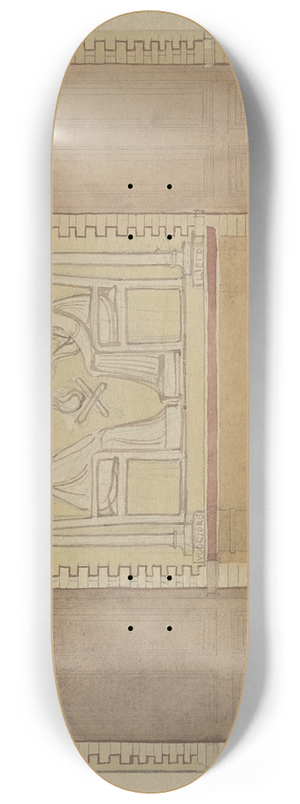 Antoon Derkinderen - Rust van de oude dag, door Voorzorg en Liefde 8.25 inch art skate deck