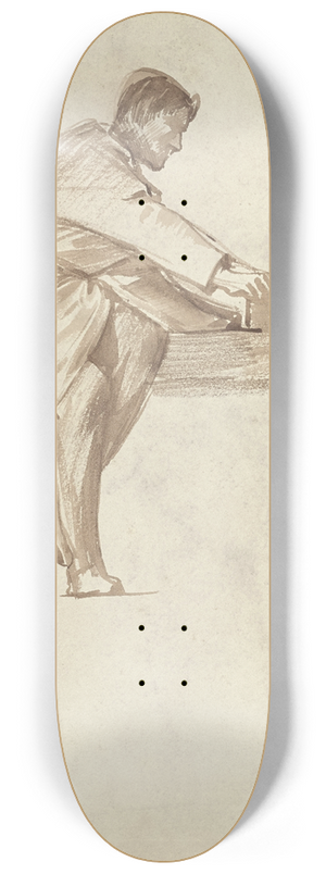 Antoon Derkinderen - Studie van een timmerman 8.25 inch art skate deck