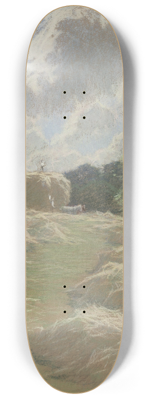 Appleton Brown - Landscape withHay 8.25 inch art skate deck