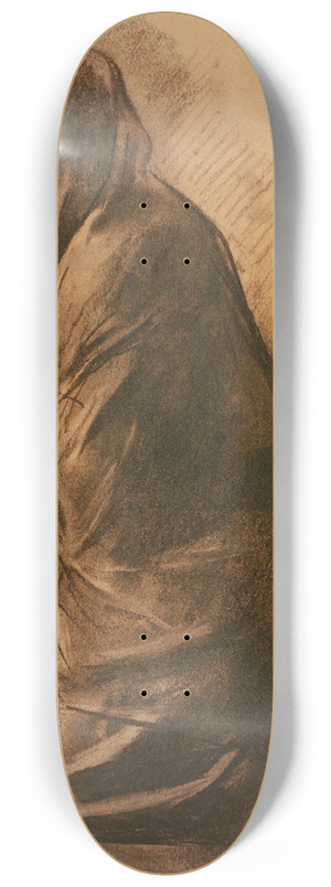 Arcadi Mas i Fondevila - Figure kneeling 8.25 inch art skate deck