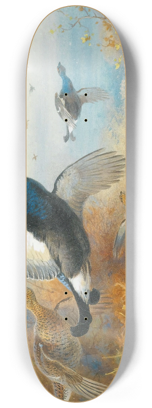 Archibald Thorburn - Blackcock Forward 8.25 inch art skate deck