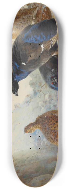 Archibald Thorburn - Blackgame 8.25 inch art skate deck