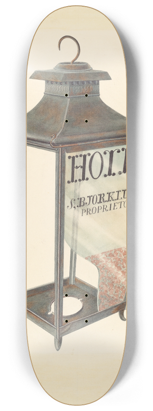 Archie Thompson - Bishop Hill  Hotel Lantern 8.25 inch art skate deck