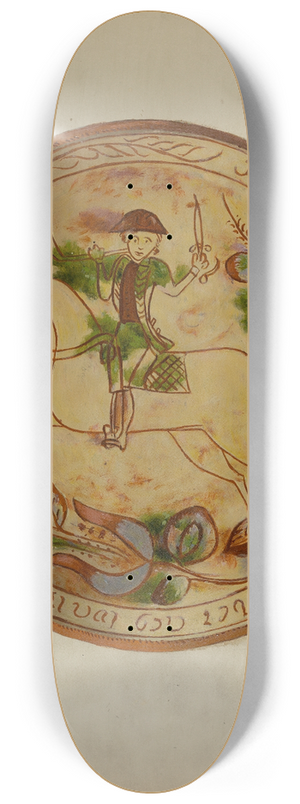 Archie Thompson - Pa. German Plate 8.25 inch art skate deck