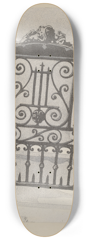 Arelia Arbo - Cast and Wrought Iron Gate 8.25 inch art skate deck
