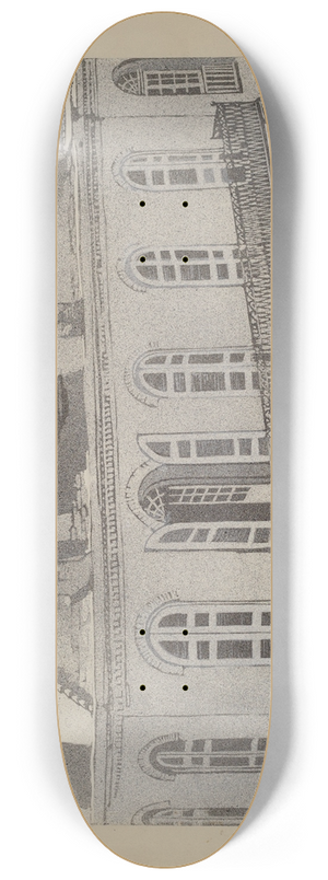 Arelia Arbo - Wrought Iron Balcony Rail 8.25 inch art skate deck