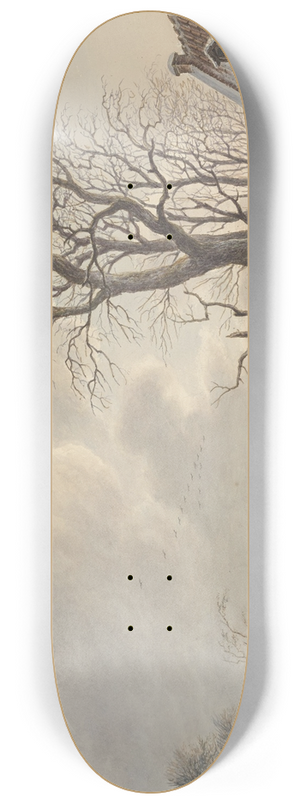 Arend van Glashorst jr. - Winterlandschap met ijsvermaak 8.25 inch art skate deck