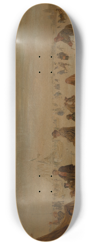 Arent Arentsz. - Ice fun on a frozen river 8.25 inch art skate deck