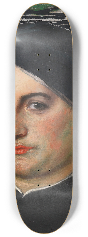 Albert von Keller - Altdeutsche Frau 8.25 inch art skate deck