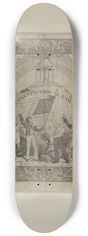 Arlene Perkins - Printed Textile (Historical) 8.25 inch art skate deck