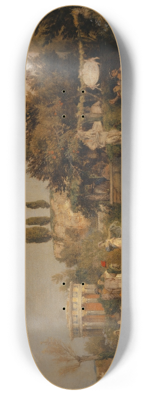Arnold Bcklin - Ancient Roman Tavern 8.25 inch art skate deck