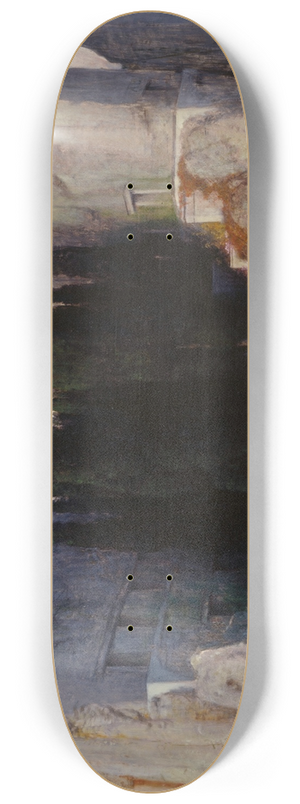 Arnold Bcklin - Die Toteninsel III 8.25 inch art skate deck