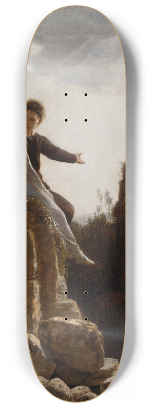 Arnold Bcklin - The Honeymoon 8.25 inch art skate deck