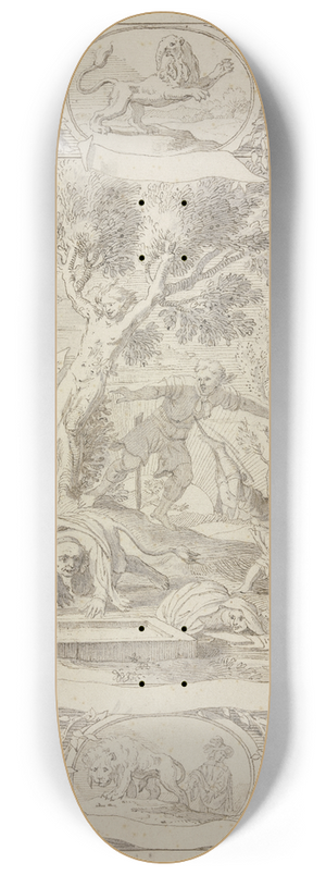 Arnold Houbraken - Die Geschichte von Pyramus und Thisbe 8.25 inch art skate deck