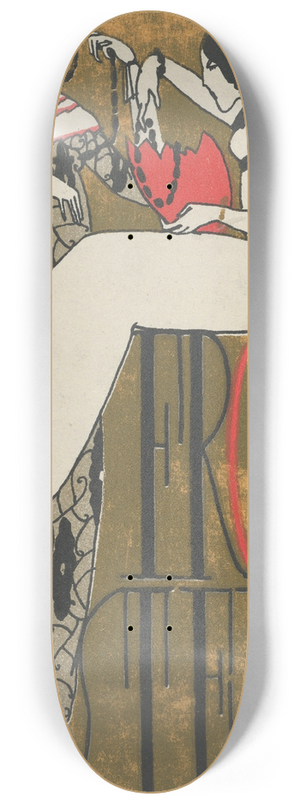 Arnold Nechansky - Happy Easter! (Frohe Ostern!) 8.25 inch art skate deck