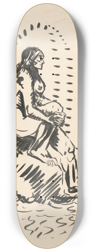 Arnold Peter Weisz-Kubnan - By the Water 8.25 inch art skate deck