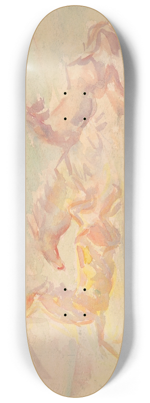 Arnold Peter Weisz-Kubnan - Galloping Horses 8.25 inch art skate deck