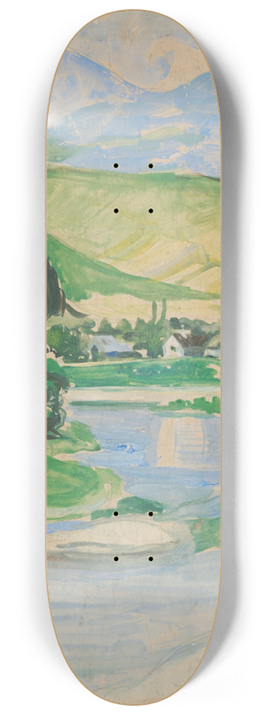 Arnold Peter Weisz-Kubnan - Landscape 8.25 inch art skate deck