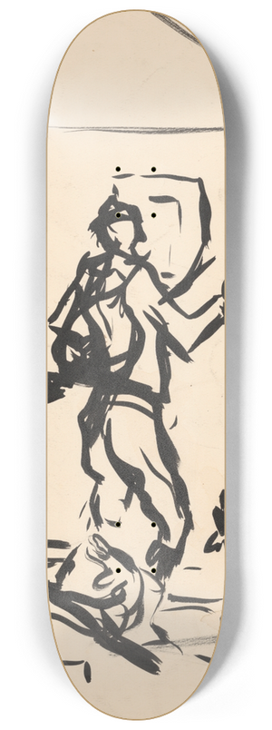 Arnold Peter Weisz-Kubnan - Leaving for a Hunt 8.25 inch art skate deck