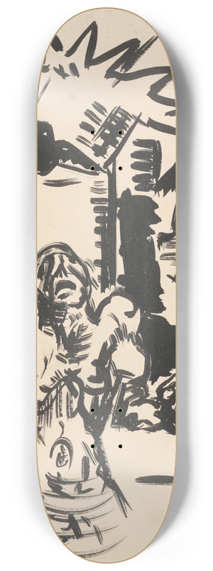 Arnold Peter Weisz-Kubnan - Protest 8.25 inch art skate deck