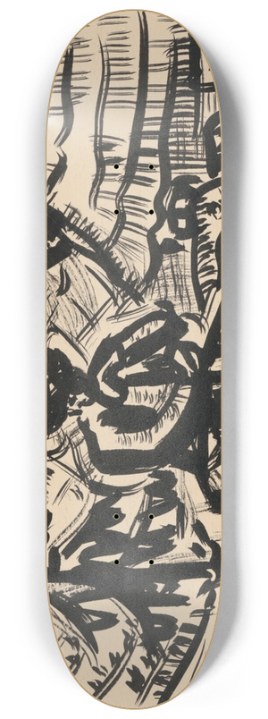 Arnold Peter Weisz-Kubnan - Sitting man 8.25 inch art skate deck