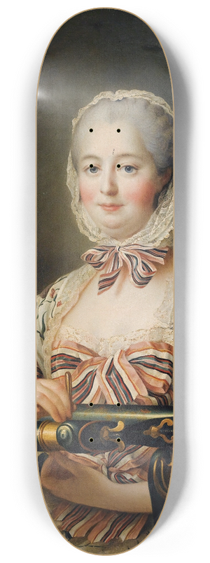 Franois-Hubert Drouais - Portrait of Madam de Pompadour 8.25 inch art skate deck