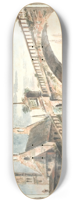 Aron Wallick - Kirke Og Bro 8.25 inch art skate deck