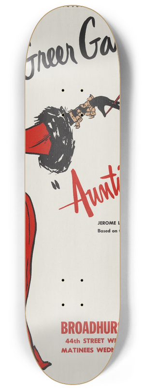 Artcraft Lithograph - Greer Garson as Auntie Mame 8.25 inch art skate deck