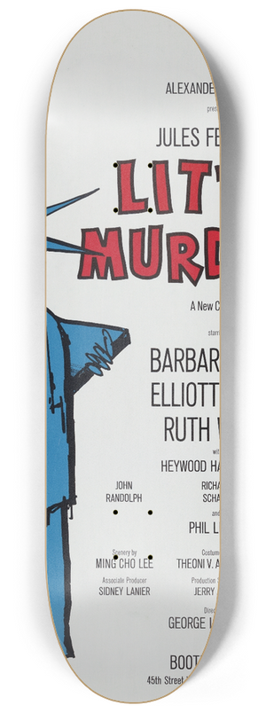 Artcraft Lithograph - Little Murders 8.25 inch art skate deck