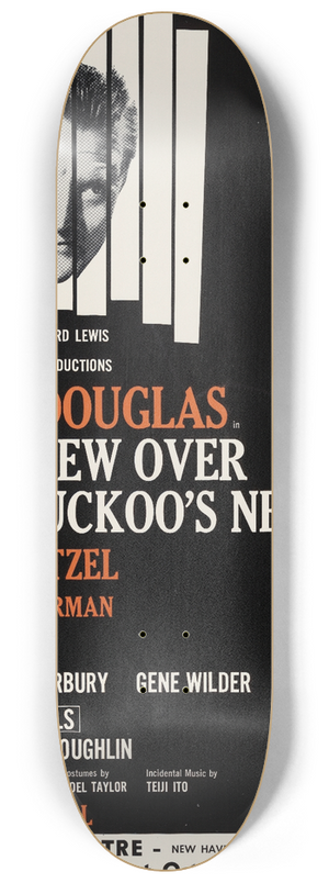 Artcraft Lithograph - One flew over the cuckoos nest 8.25 inch art skate deck